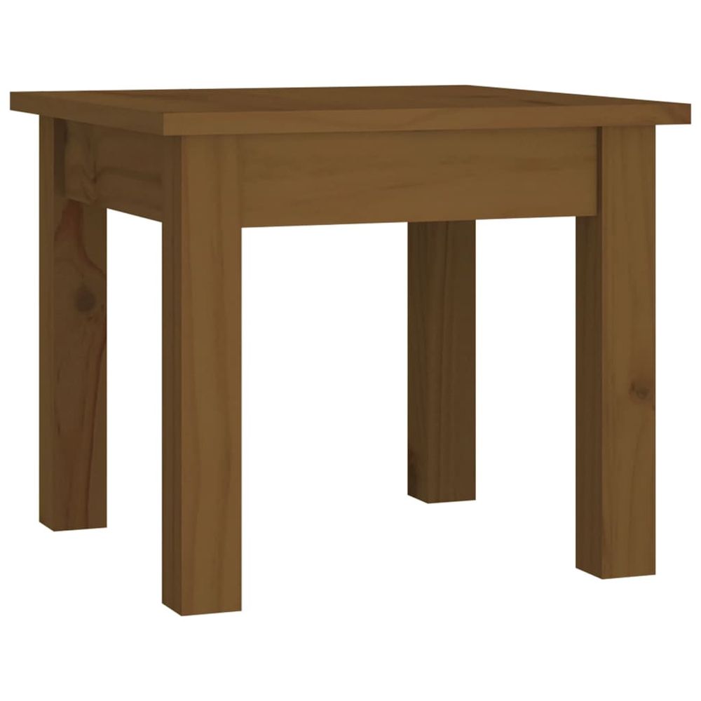 Vidaxl Konferenčný stolík medovo-hnedý 35x35x30 cm borovicový masív
